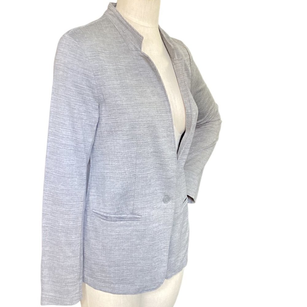 Banana Republic Blazer Jacket Sz M Gray 145C - Picture 2 of 7
